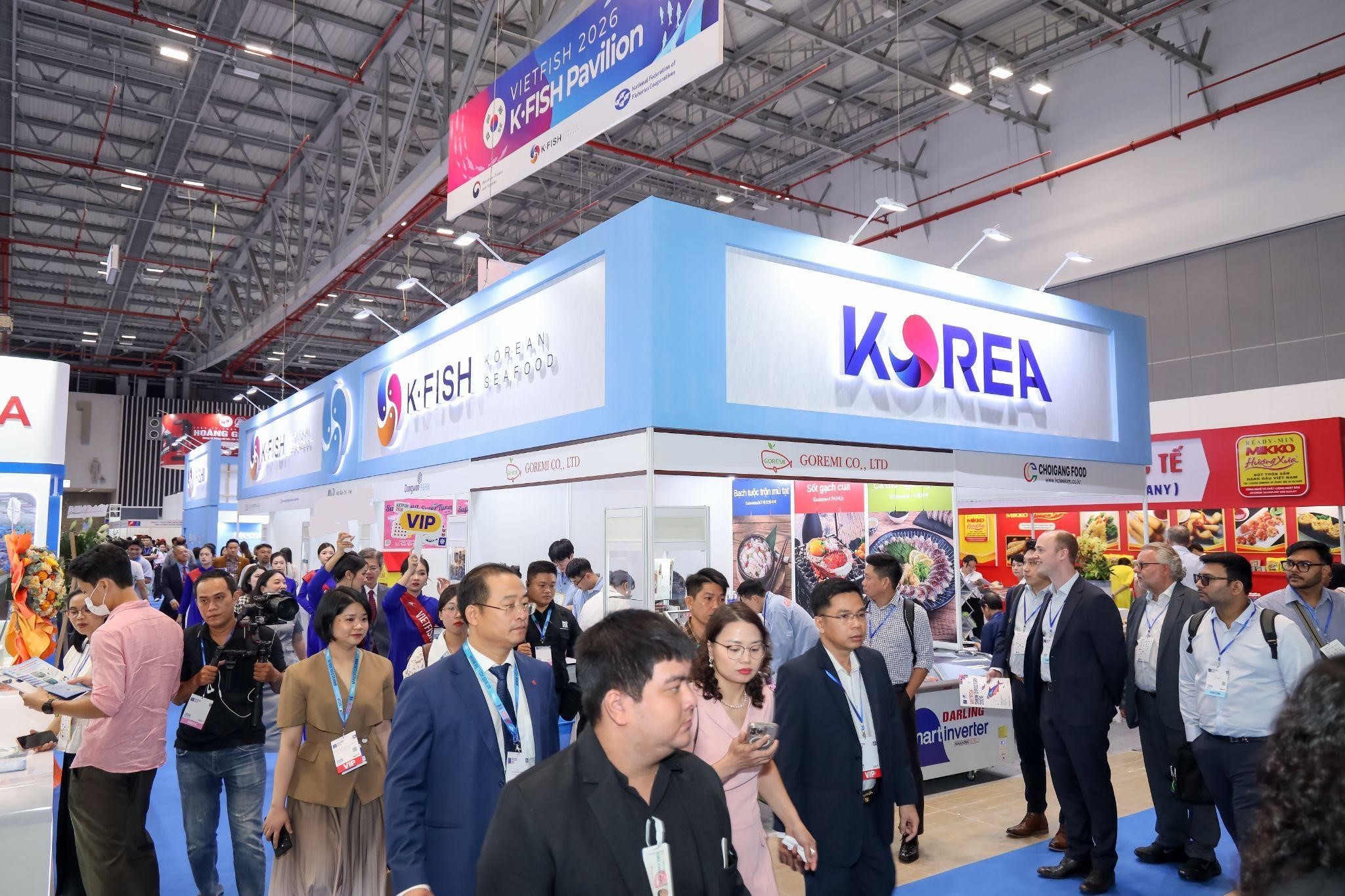 K-FISH khẳng định vị thế thủy sản Hàn Quốc tại VIETFISH 2026